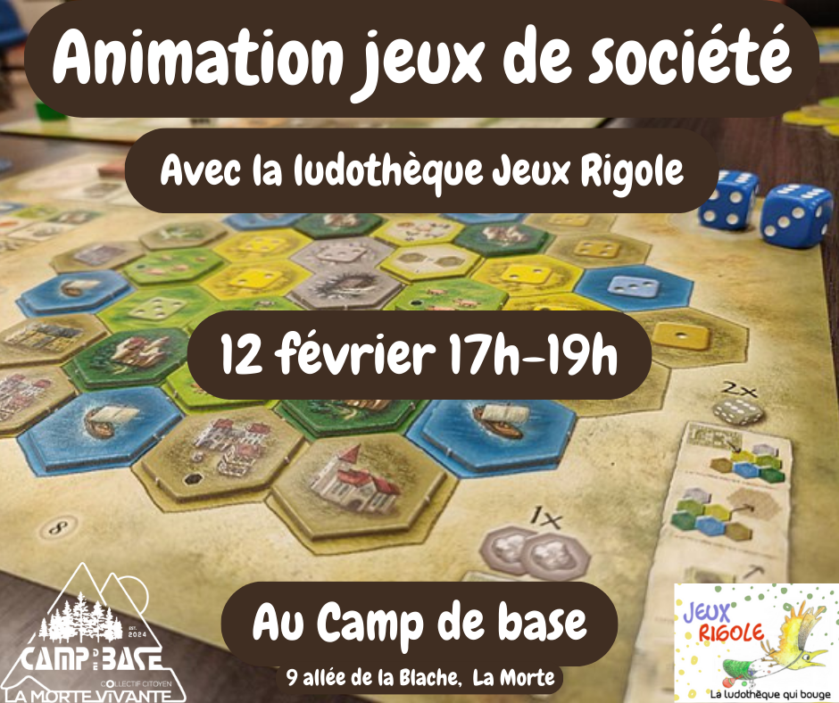 Animation jeux de société avec la ludothèque "Jeux Rigole"