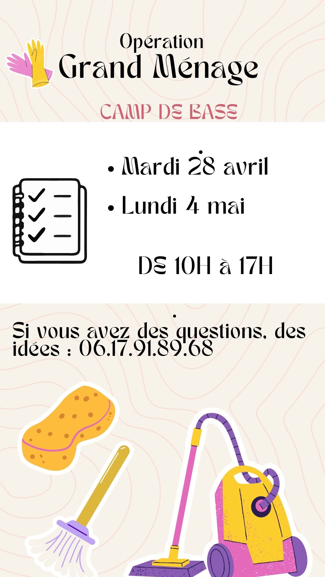 Grand Nettoyage de Printemps au Camp de Base